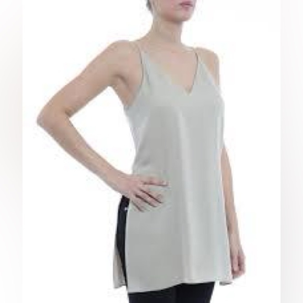 Theory Awenna 100% silk tunic size medium pink/peach